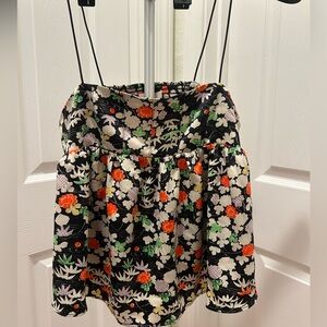 Urban Outfitters Multicolor Floral Spaghetti Strap Top